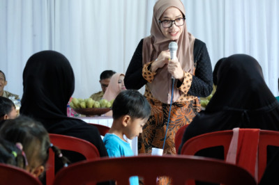 Monitoring Hari ke-29, Ketua TP PKK Pastikan PMT Tepat Sasaran