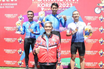 Balap Sepeda Jateng Sumbang 4 Medali untuk Tuan Rumah Pornas Korpri 2023