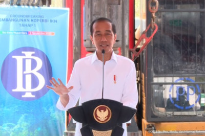 Presiden Jokowi “Groundbreaking” Komplek Bank Indonesia di IKN