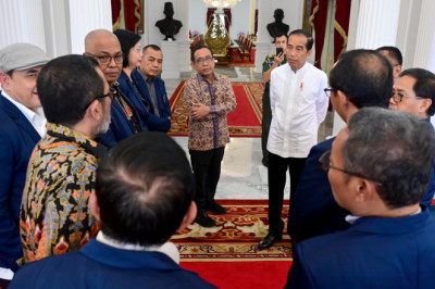 Presiden Jokowi Terima Pengurus PWI Pusat di Istana Merdeka