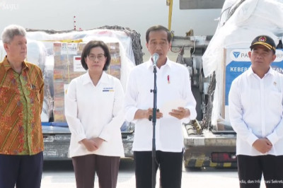 Presiden Lepas Bantuan Kemanusiaan Tahap ke-2 ke Palestina