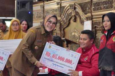 Pemkab Klaten Beri Penghargaan Atlet Berprestasi 2023