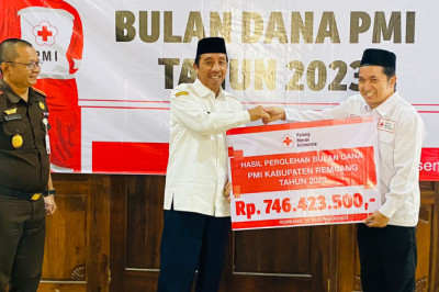 Bulan Dana PMI Rembang Lampaui Target