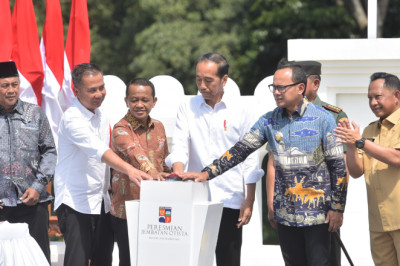 Presiden Jokowi Resmikan Jembatan Otista Bogor