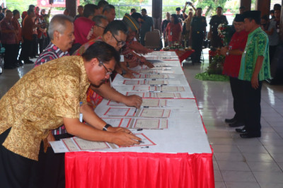 Jalankan Tugas, Pimpinan OPD dan Kades Kabupaten Semarang Siap Cegah Korupsi