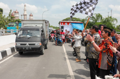 Jembatan Ganepo Sragen yang Diresmikan Pj Gubernur Jawa Tengah