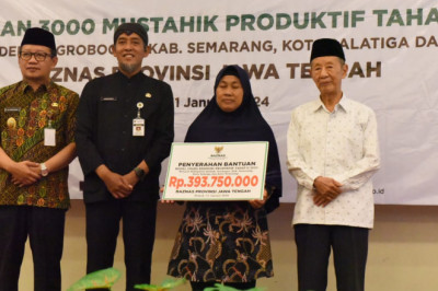 Baznas Jateng Kembali Salurkan Bantuan Usaha Produktif untuk 3.000 Mustahik