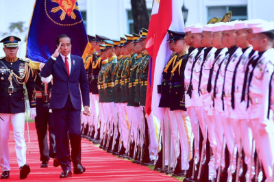 Tiba di Istana Malacañang, Presiden Jokowi Disambut Upacara Resmi