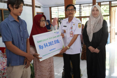 Tiga Ahli Waris Perangkat Desa di Sragen Terima Santunan BPJS Ketenagakerjaan