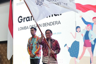 Sekretaris Kabinet Umumkan Pemenang Lomba Desain Bendera Setkab