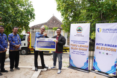 Sukseskan Program “Tuku Lemah oleh Omah”, Produsen Bata Ringan Beri Bantuan