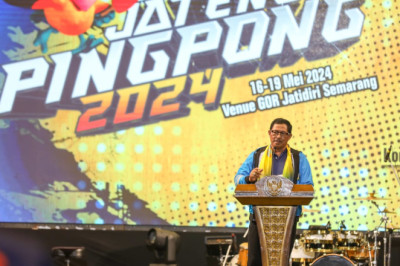 Jateng Pingpong Diikuti Atlet Mancanegara, Pj Gubernur: Makin Spektakuler