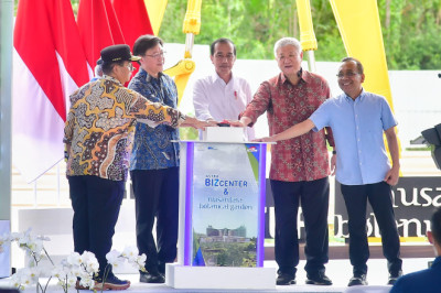 Presiden Jokowi Groundbreaking Astra Biz Center dan Nusantara Botanical Garden