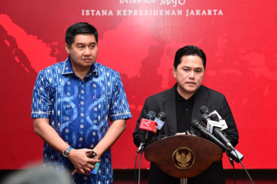 Diterima Presiden Jokowi, Ketua Umum PSSI Erick Thohir Umumkan Persiapan Piala Presiden