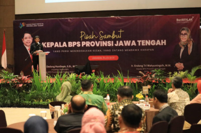 Sambut Kepala BPS Jateng Baru, Sekda Sumarno Dorong Kerja Sama Semakin Apik