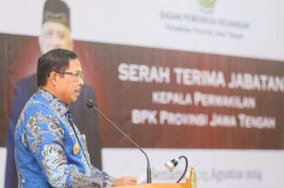 Sertijab Kepala BPK Jateng, Pj Gubernur Harap Peningkatan Sinergi dan Kolaborasi