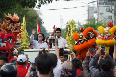 Agustina Wilujeng dan Iswar Aminuddin Daftar Bakal Paslon Walikota dan Wakil Walikota ke KPU Kota Semarang