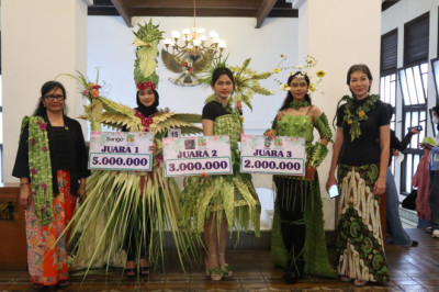 Lomba Kreativitas Merangkai Janur and Flower to  Wear, Pilih Tema Fairy Queen, Grup Peony Raih Juara Pertama
