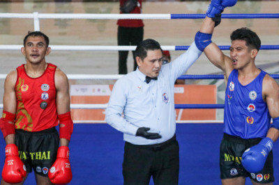 Jalu Aji Sabet Medali Emas Muaythai PON Aceh-Sumut