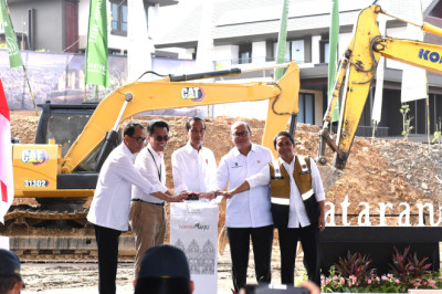 Groundbreaking Teras Hutan Kota IKN, Presiden Jokowi Optimis Tarik Investasi Baru