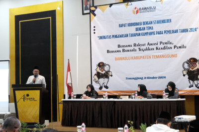 Bawaslu Temanggung Gelar Rakor Pengawasan Tahapan Kampanye
