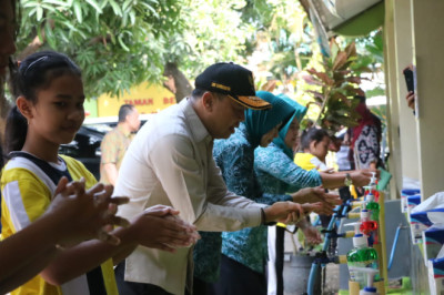 Siswa Jepara Peringati Hari Cuci Tangan Pakai Sabun Sedunia