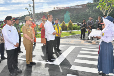 Presiden Jokowi Resmikan Bendungan Lausimeme di Deli Serdang