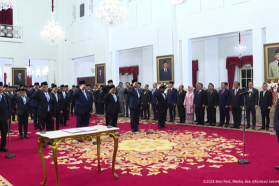 Presiden Prabowo Lantik Menteri Kabinet Merah Putih