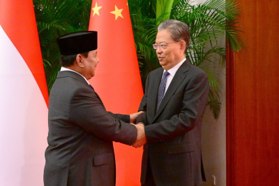 Bertemu Zhao Leji, Presiden Prabowo Tegaskan Komitmen Pererat Hubungan Indonesia-Tiongkok