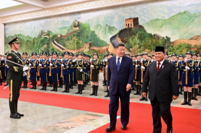 Kunjungan Kenegaraan Perdana, Presiden Prabowo Disambut Upacara Kenegaraan oleh Presiden Xi Jinping