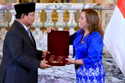 Presiden Prabowo Subianto Terima Penghargaan “Grand Cross of the Order of the Sun of Peru”