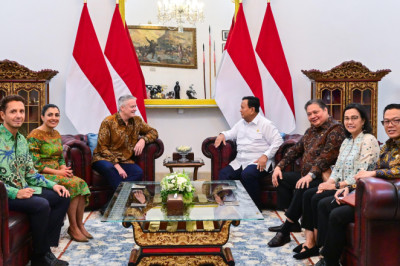 Presiden Prabowo Terima Sekretaris Jenderal OECD di Istana Merdeka