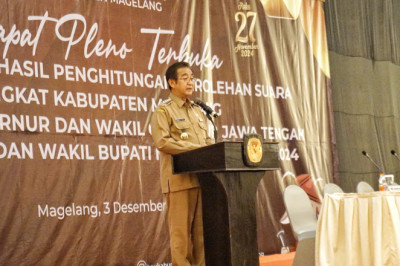 Tingkat Partisipasi Pemilih Pilkada Kabupaten Magelang Lebih dari 80 Persen