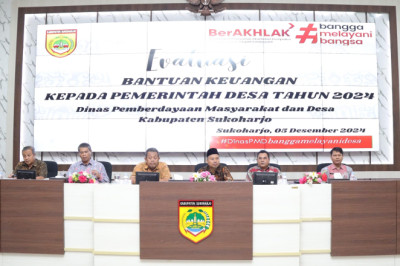 Wujudkan Kemandirian Desa, Pemkab Sukoharjo Evaluasi Pengelolaan Bantuan Keuangan
