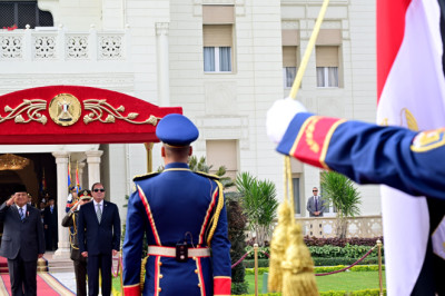 Disambut Upacara Kenegaraan, Presiden Prabowo Tiba di Istana Kepresidenan Al Ittihadiya Mesir