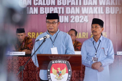 KPU Tetapkan Sigit-Suroto Paslon Kepala Daerah Sragen Terpilih