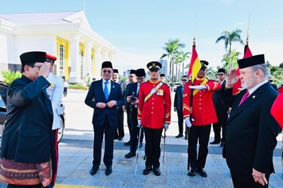 Presiden Prabowo Disambut Upacara Kenegaraan di Istana Negara Malaysia