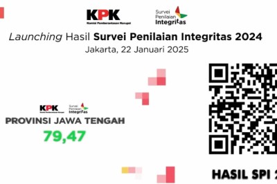Survei Penilaian Integritas KPK, Jateng Raih Nilai Tertinggi Lampaui Skor Nasional
