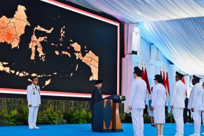 Serentak, Presiden Prabowo Lantik Para Kepala Daerah di Istana Kepresidenan Jakarta