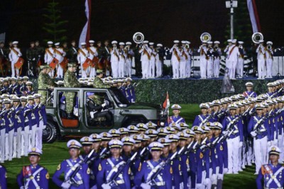Presiden Prabowo Pimpin Upacara Parade Senja di Akmil Magelang, Momentum Kebersamaan Para Pemimpin Bangsa