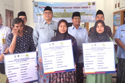 Pemkab Rembang Selesaikan Pembayaran Ganti Untung Pembebasan Lahan Pembangunan Embung Kaliombo