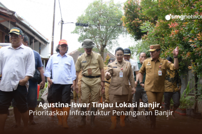 Tinjau Lokasi Banjir, Agustina-Iswar Prioritaskan Infrastruktur Penanganan Banjir