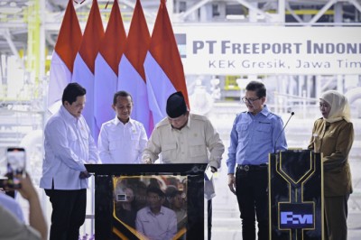 Resmikan Pabrik Pemurnian Logam Mulia, Presiden Prabowo Tegaskan Komitmen Hilirisasi