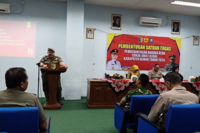 Satgas Pemberantasan BKC Ilegal Demak Diresmikan