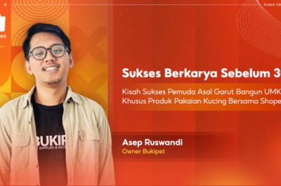 Sukses Berkarya Sebelum 30: Kisah Sukses Pemuda Asal Garut Bangun UMKM Khusus Produk Pakaian Kucing Bersama Shopee