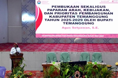 Buka Musrenbang RPJMD, Bupati Agus Gondrong Dorong Partisipasi Masyarakat