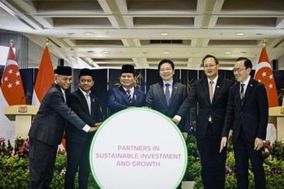Presiden Prabowo dan PM Wong Hadiri Milestone Ceremony Proyek Energi Terbarukan