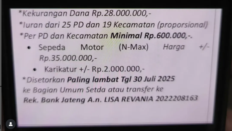 VIRAL Dugaan Pungli Iuran Beli NMAX dan Karikatur Sekda Pensiun di Kabupaten Semarang!