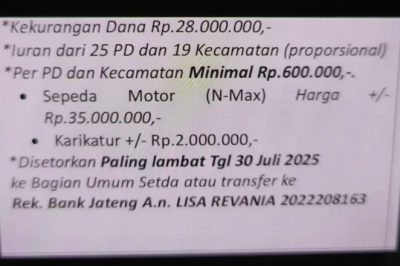 VIRAL Dugaan Pungli Iuran Beli NMAX dan Karikatur Sekda Pensiun di Kabupaten Semarang!