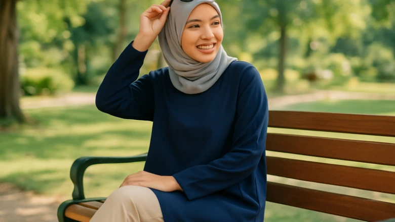 Baju Navy Cocok dengan Jilbab Warna Apa? Ini 11 Inspirasinya